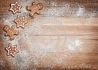 Christmas biscuits, gingerbread Stock Photo