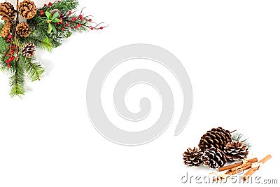 Christmas blank for your own words Stock Photo