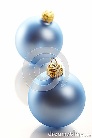 Christmas blue ball Stock Photo