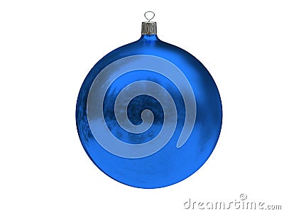 Christmas blue ball Stock Photo