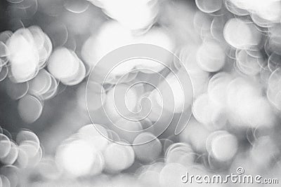 Christmas bokeh background light bokeh color .Photoshop technique Bokeh adding. Bright shining in black and white. Abstract Stock Photo