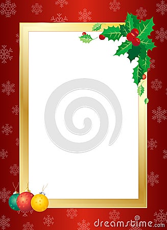 Christmas border Vector Illustration