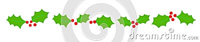 Christmas Border/ divider Vector Illustration