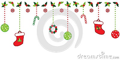 Christmas border Stock Photo