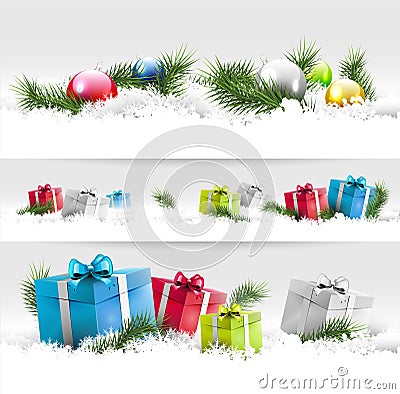 Christmas borders Vector Illustration