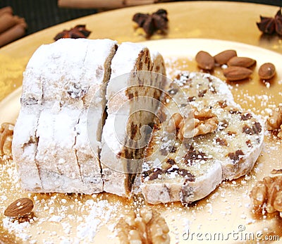 Christmas Cake Stock Photo