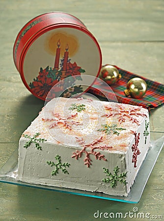 Christmas cake Stock Photo