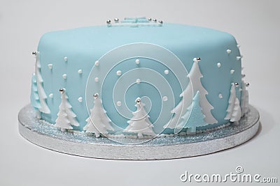 Christmas Cake Stock Photo