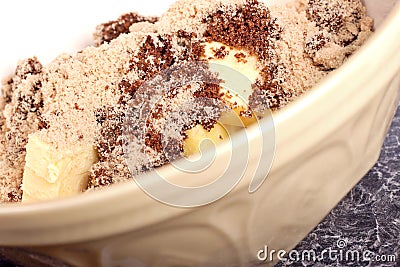 Christmas cake mixture Stock Photo