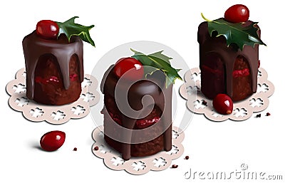 Christmas cakes Stock Photo