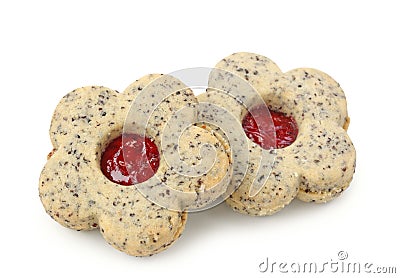 Christmas cakes with poppy seed Stock Photo