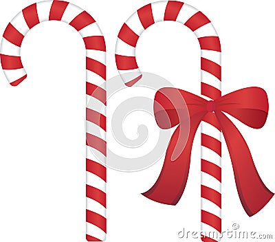 Christmas candy cane Vector Illustration