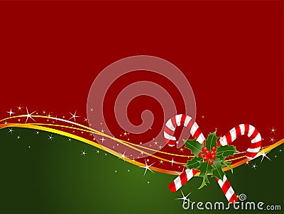 Christmas candy cane background Vector Illustration