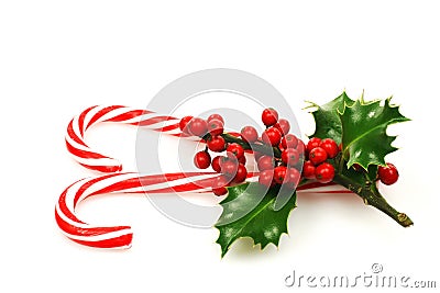 Christmas candy canes Stock Photo