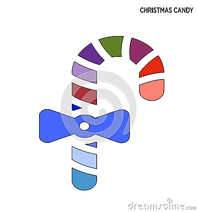Christmas candy sticks icon editable symbol design Vector Illustration