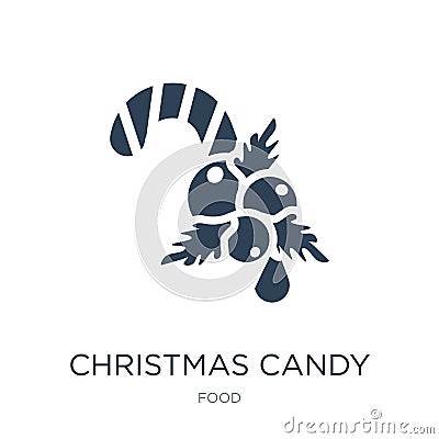 christmas candy sticks icon in trendy design style. christmas candy sticks icon isolated on white background. christmas candy Vector Illustration