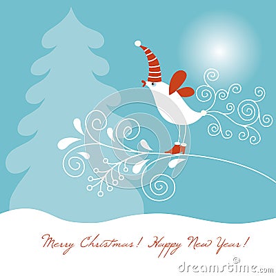 Christmas card Vector Illustration