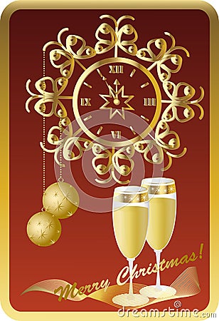 Christmas card Vector Illustration