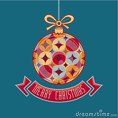 Christmas card. Christmas greeting. Vector Illustration