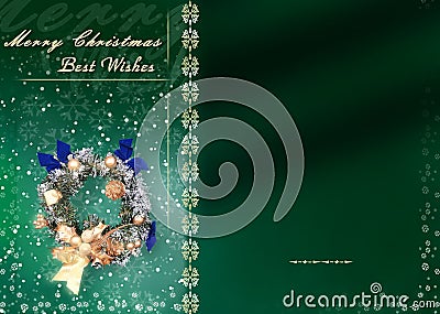 Christmas card with space for wishes Stock Photo