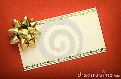 Christmas card to personalize Stock Photo