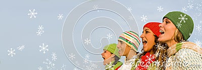 Christmas carol singers Stock Photo