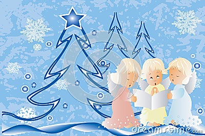 Christmas carols Vector Illustration