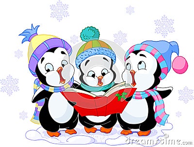 Christmas carols Vector Illustration