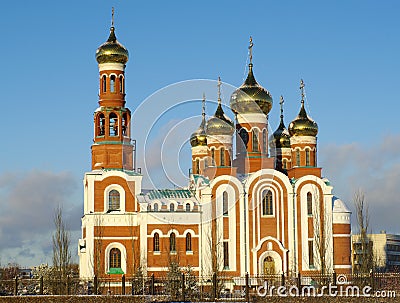Christmas Cathedral.Omsk.Russia Stock Photo