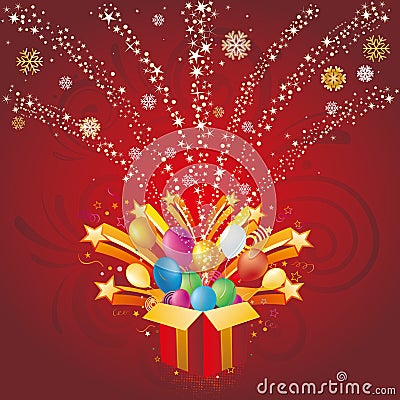 christmas celebration background Vector Illustration