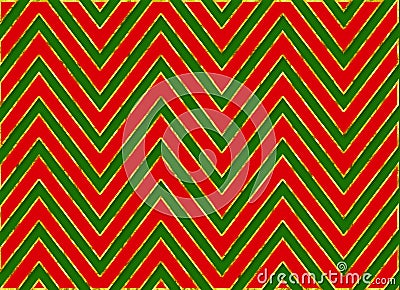 Christmas Chevron Stripes Background Pattern Red Green Stock Photo