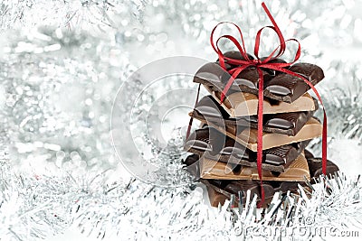 Christmas chocolate Stock Photo