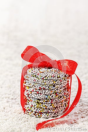 Christmas chocolate Sprinkle Stock Photo