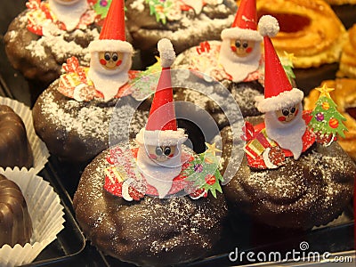 Christmas chocolate treats Stock Photo