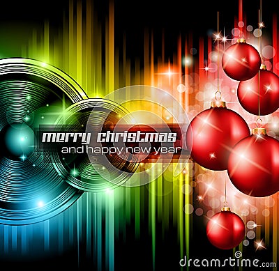 Christmas Club Party Background Stock Photo