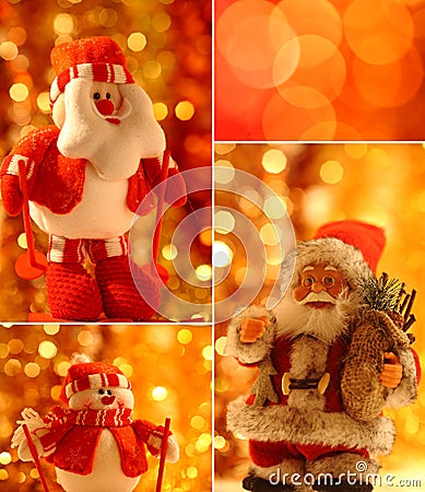 Christmas collage Stock Photo