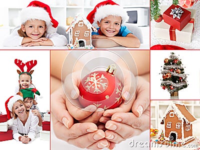 Christmas collage Stock Photo