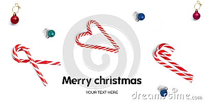 Christmas collection. Long header banner format. Panorama website header banner Stock Photo