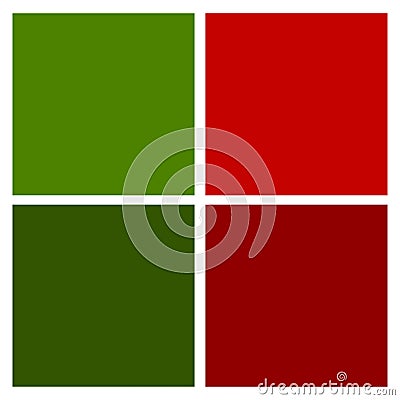 Christmas color swatch. Xmas colors tone chart. Swatches scheme for holiday design. Winter palette with trendy and classic colours Vector Illustration