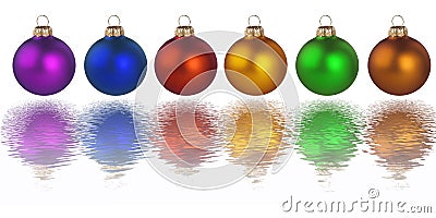 Christmas colorful balls Stock Photo