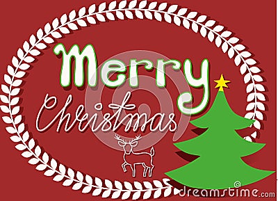 Christmas congratulation Vector Illustration