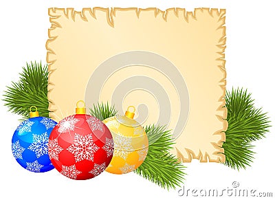 Christmas congratulations background Vector Illustration