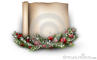 Christmas congratulatory background Vector Illustration