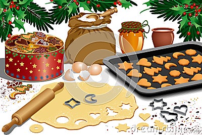 Christmas cookies Vector Illustration