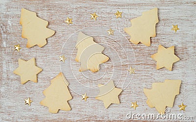 Christmas cookies background Stock Photo