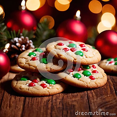 christmas cookies, traditional festive holiday treats Stock Photo