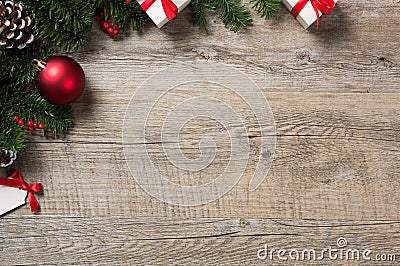 Christmas corner background Stock Photo