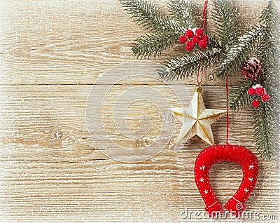 Christmas cowboy background Stock Photo