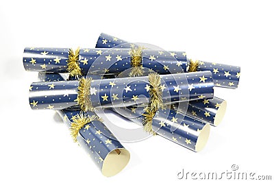 Christmas crackers Stock Photo