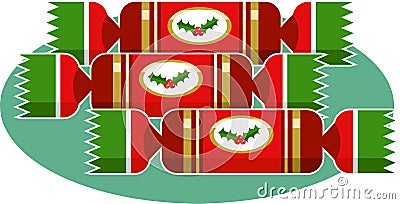 Christmas Crackers Vector Illustration